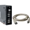 4-port Industrial USB 2.0 Hub (RoHS) Includes CA-USB18 Cable (USB 2.0 A-Male to B-Male Cable, 1.8 M)ICP DAS